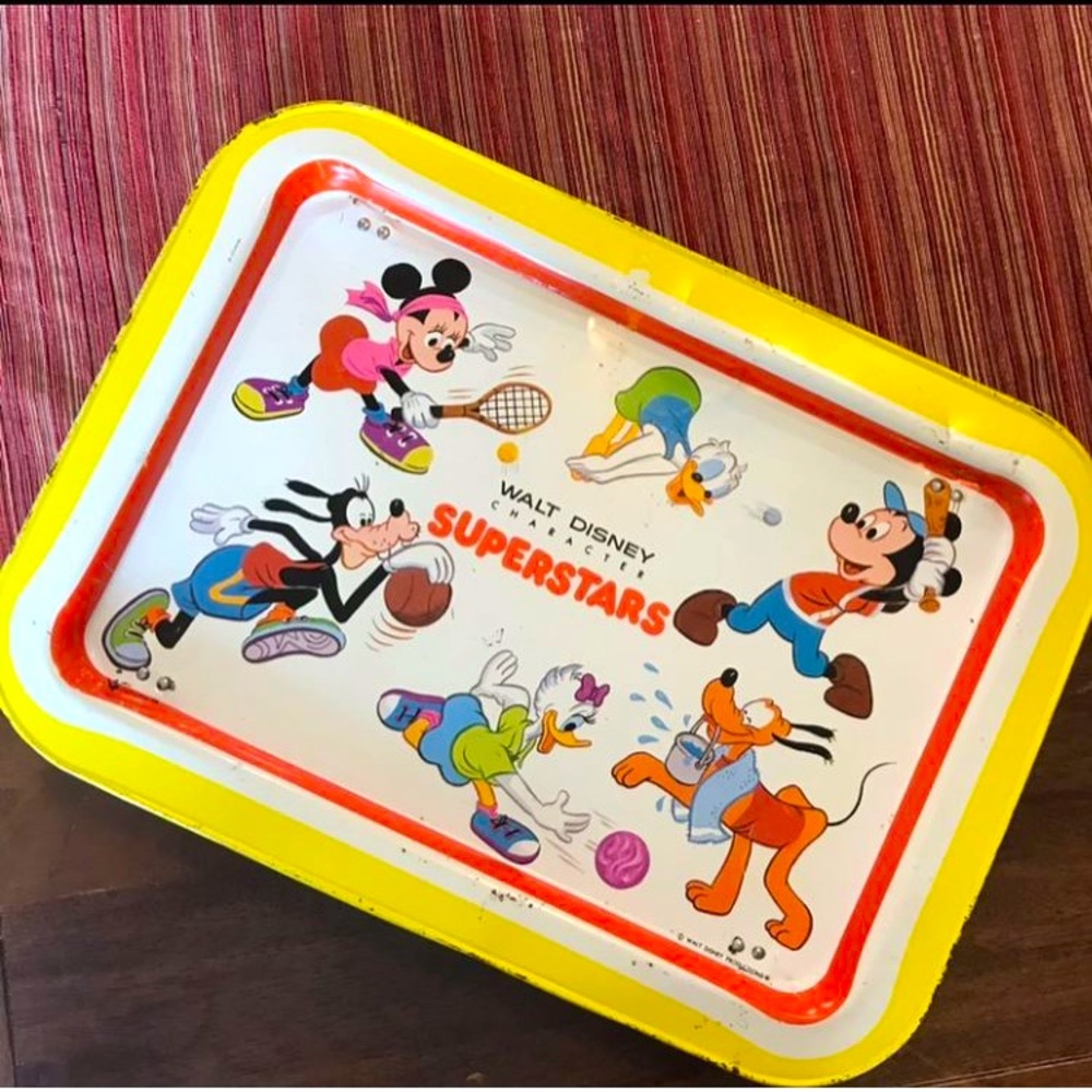 Vintage 1970’s Disney Superstars TV tray.